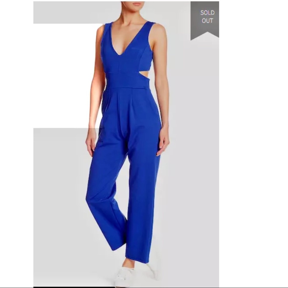 Velvet Torch Los Angeles Womens Cutout Jumpsuit